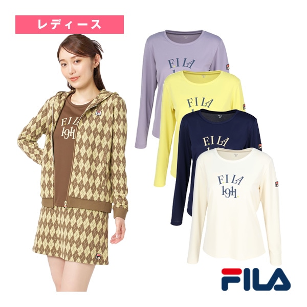 [フィラ テニスウェア（レディース）] ロングスリーブグラフィックTシャツ レディース EL0239