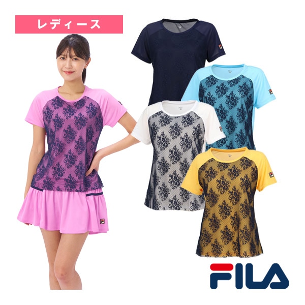 [フィラ テニス・バドミントンウェア（レディース）] ゲームシャツ／レディース（VL2841）