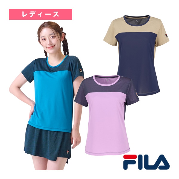 [フィラ テニスウェア（レディース）] ゲームシャツ／レディース（VL2921）