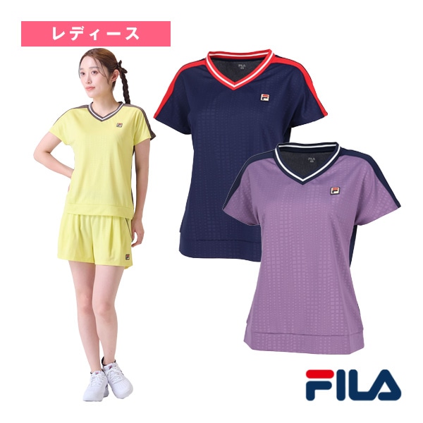 [フィラ テニスウェア（レディース）] ゲームシャツ／レディース（VL2933）
