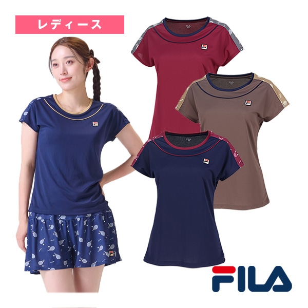 [フィラ テニスウェア（レディース）] ゲームシャツ／レディース（VL2948）