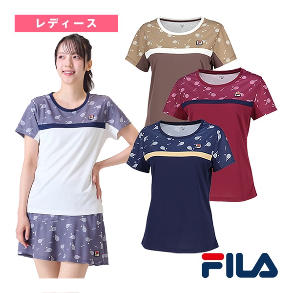 [フィラ テニスウェア（レディース）] ゲームシャツ／レディース（VL2949）