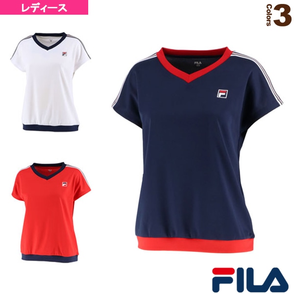 [フィラ テニス・バドミントンウェア（レディース）] ゲームシャツ／レディース（VL7502）