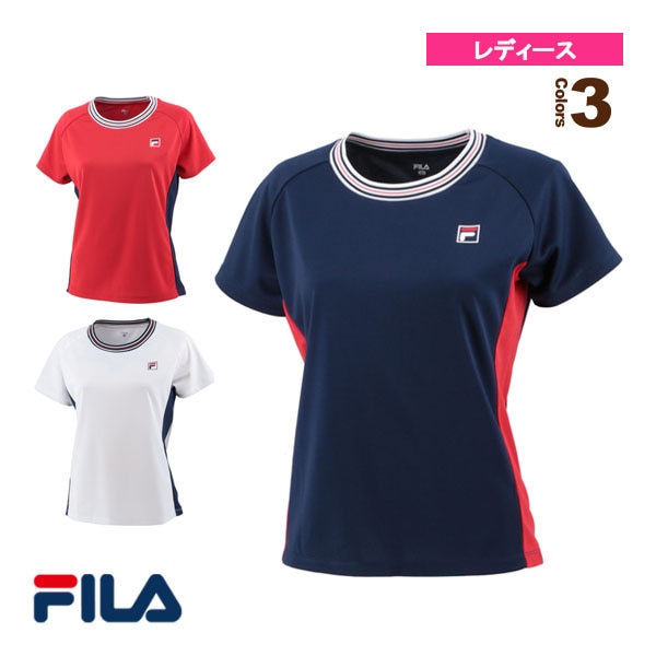 [フィラ テニスウェア（レディース）] ゲームシャツ／レディース（VL7507）