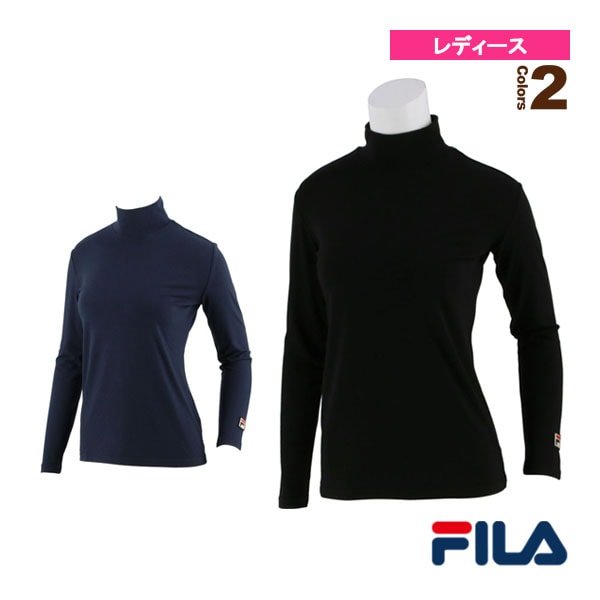 [フィラ テニス・バドミントンアンダーウェア] ハイネックロングスリーブシャツ／レディース（VL8036）
