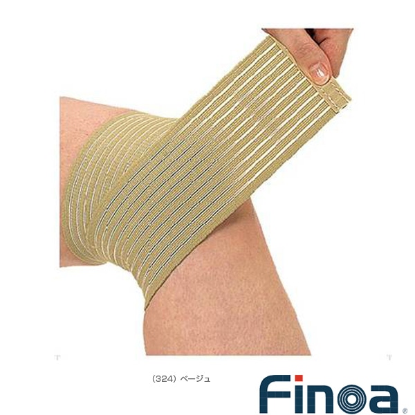 [フィノア（Finoa） オールスポーツサポーターケア商品] サポートラップ ニー／ひざ・太もも兼用バンデージタイプ・サポーター（324）