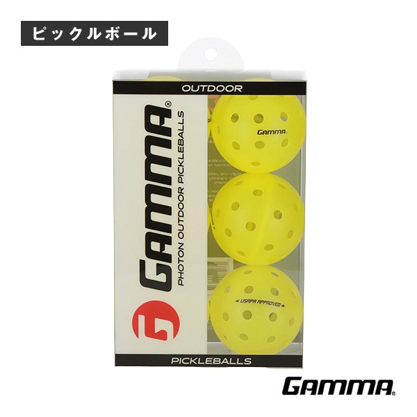 [ガンマ ピックルボールボール] フォトンアウトドアボール PHOTON OUTDOOR BALL 6P 6個入 1E805863