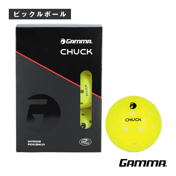[ガンマ ピックルボールボール] チャックアウトドアボール CHUCK OUTDOOR BALL 6P 6個入 1E805865