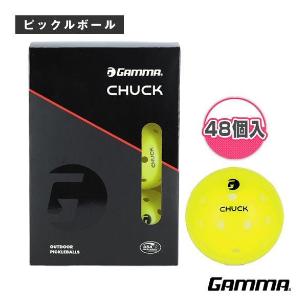 [ガンマ ピックルボールボール] チャックアウトドアボール CHUCK OUTDOOR BALL 48P 48個入 1E805866
