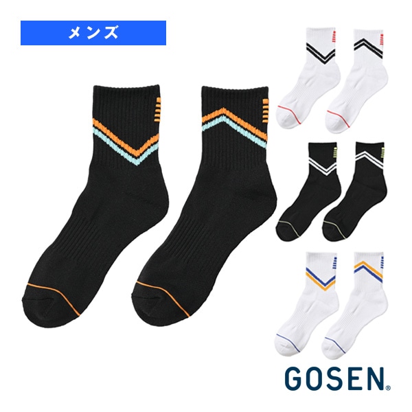[ゴーセン テニスウェア（メンズ/ユニ）] ミドルソックス メンズ F2512