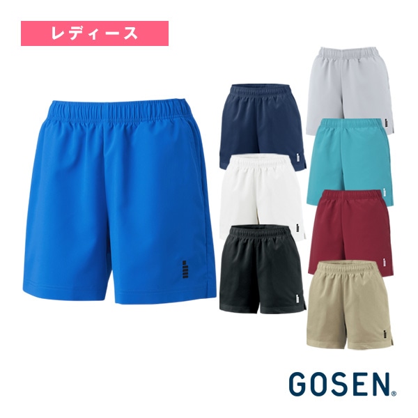 [ゴーセン テニスウェア（レディース）] ハーフパンツ レディース PP1601