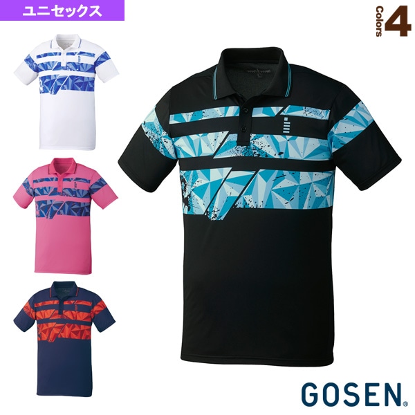 [ゴーセン テニス・バドミントンウェア（メンズ/ユニ）] ゲームシャツ／ユニセックス（T1902）