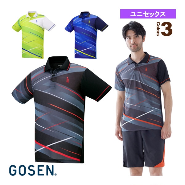 [ゴーセン テニス・バドミントンウェア（メンズ/ユニ）] ゲームシャツ／ユニセックス（T2040）