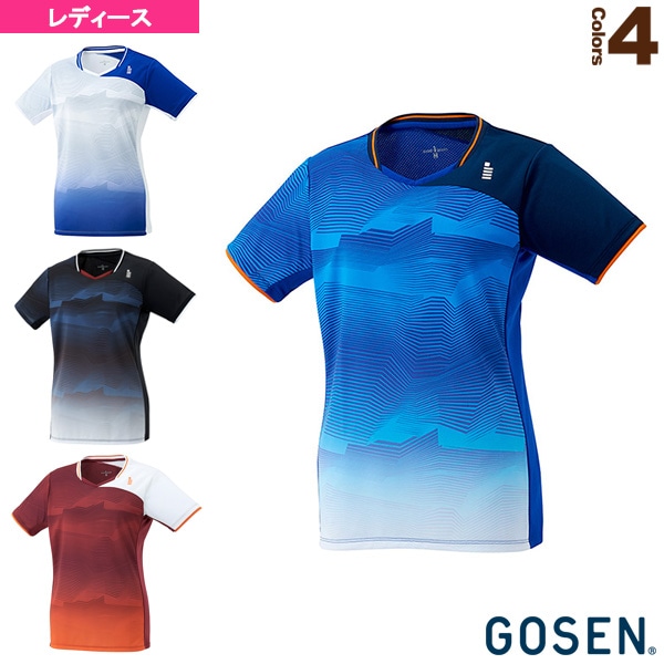 [ゴーセン テニス・バドミントンウェア（レディース）] ゲームシャツ／レディース（T2147）