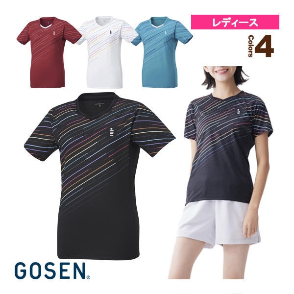 [ゴーセン テニス・バドミントンウェア（レディース）] ゲームシャツ／レディース（T2307）