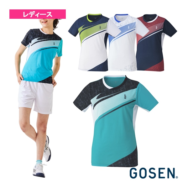 [ゴーセン テニスウェア（レディース）] ゲームシャツ／レディース（T2343）