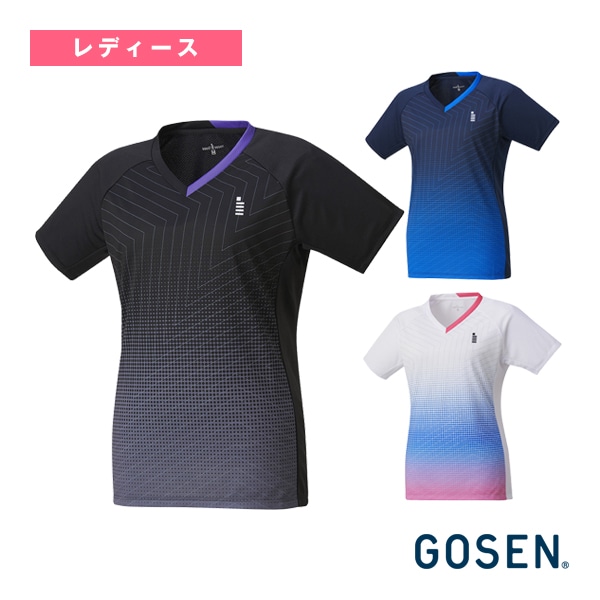 [ゴーセン テニスウェア（レディース）] ゲームシャツ レディース T2411