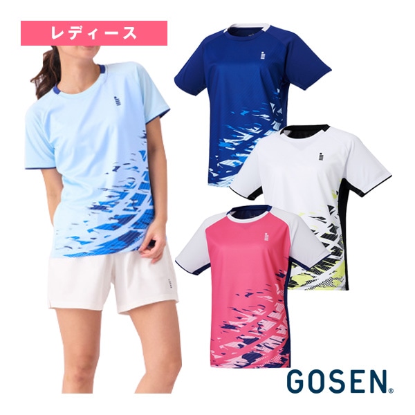 [ゴーセン テニスウェア（レディース）] ゲームシャツ レディース T2443