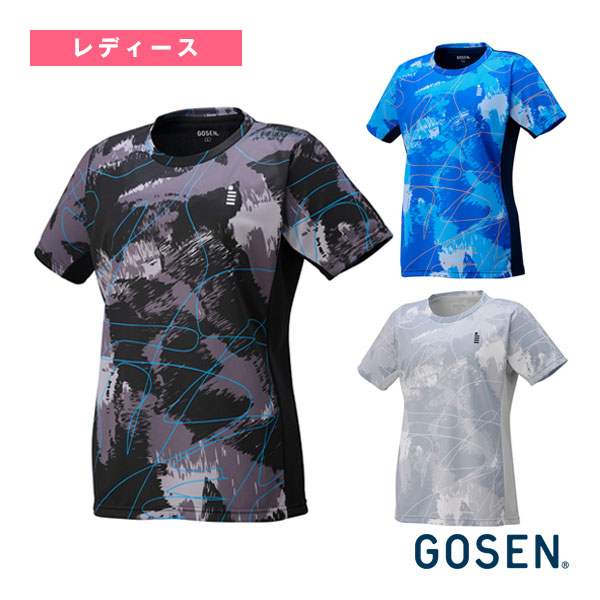 [ゴーセン テニスウェア（レディース）] ゲームシャツ レディース T2555