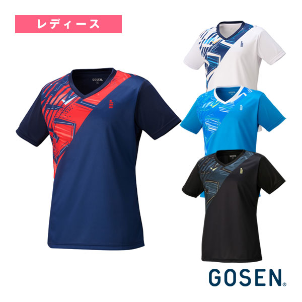 [ゴーセン テニスウェア（レディース）] ゲームシャツ レディース T2561