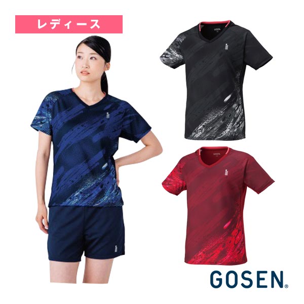 [ゴーセン テニスウェア（レディース）] ゲームシャツ レディース T2613