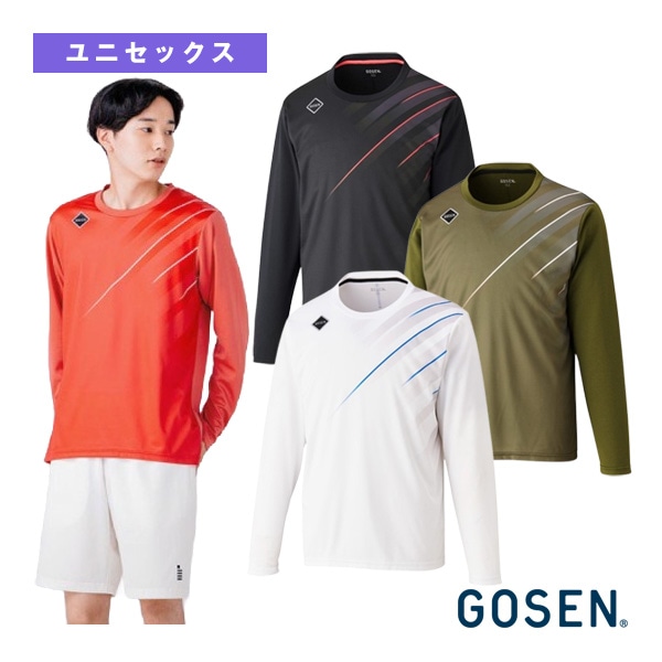[ゴーセン テニスウェア（メンズ/ユニ）] プラクティスロングシャツ ユニセックス T2634