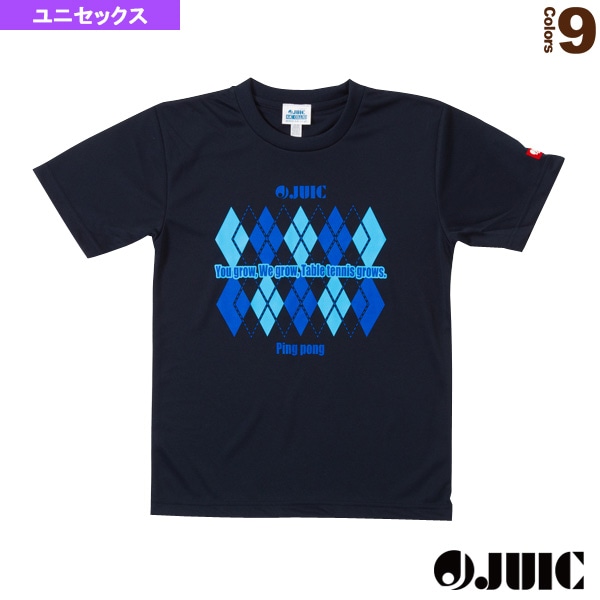 [ジュウイック 卓球ウェア（メンズ/ユニ）] アーガイルTシャツ ARGYLE T ユニセックス 5498