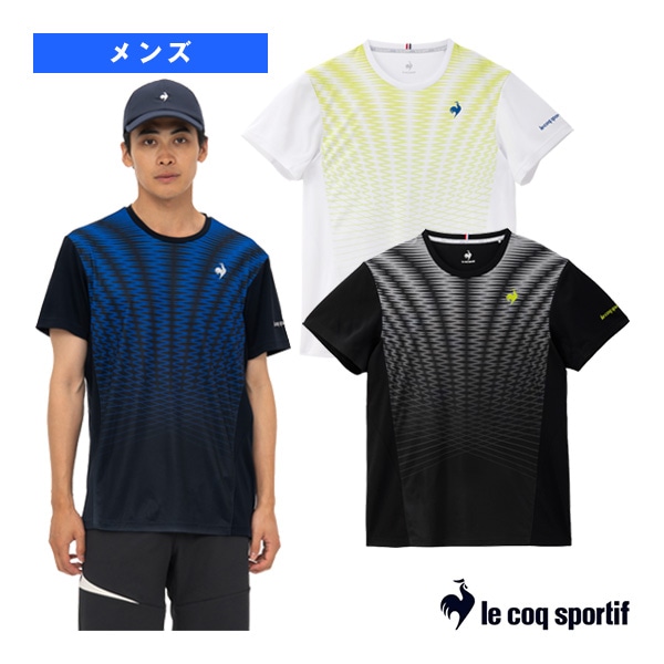 [ルコック テニスウェア（メンズ/ユニ）] グラフィックゲームシャツ／メンズ（LN4FHT11M）