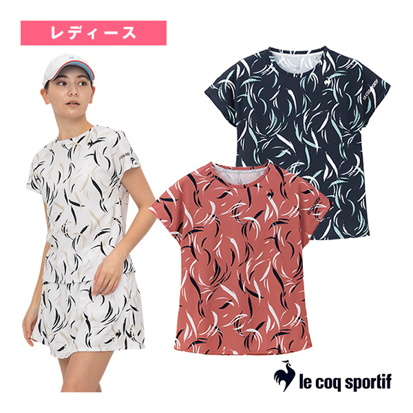 [ルコック テニスウェア（レディース）] グラフィックゲームシャツ／レディース（LN4FHT31L）