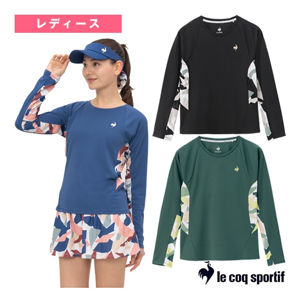[ルコック テニスウェア（レディース）] エールフォルムグラフィック長袖ゲームシャツ／Aile Forme／レディース（LN4FLT10L）