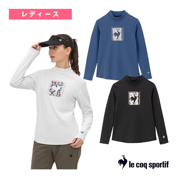 [ルコック テニスウェア（レディース）] モックネック長袖シャツ／レディース（LN4FLT11L）