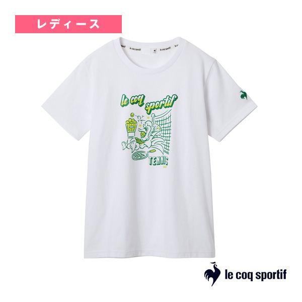 [ルコック テニスウェア（レディース）] グラフィック半袖Tシャツ レディース LT5FHT02L