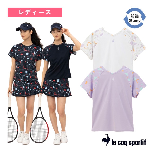 [ルコック テニス・バドミントンウェア（レディース）] 2wayゲームシャツ／レディース（QTWXJA04）