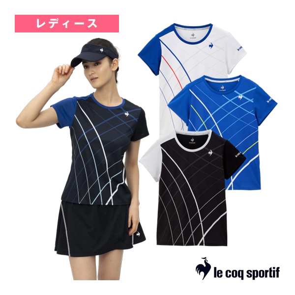 [ルコック テニスウェア（レディース）] グラデーションゲームシャツ／レディース（QTWXJA90）