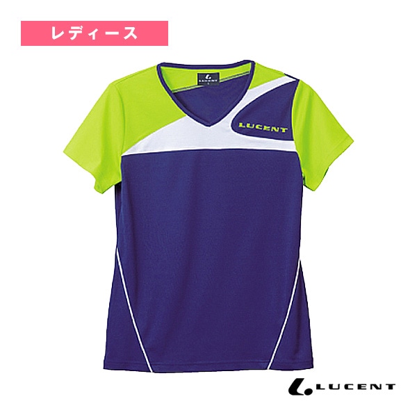 [ルーセント 卓球ウェア（レディース）] ゲームシャツ 襟なし JTTA公認マーク付 レディース XLH-225xP