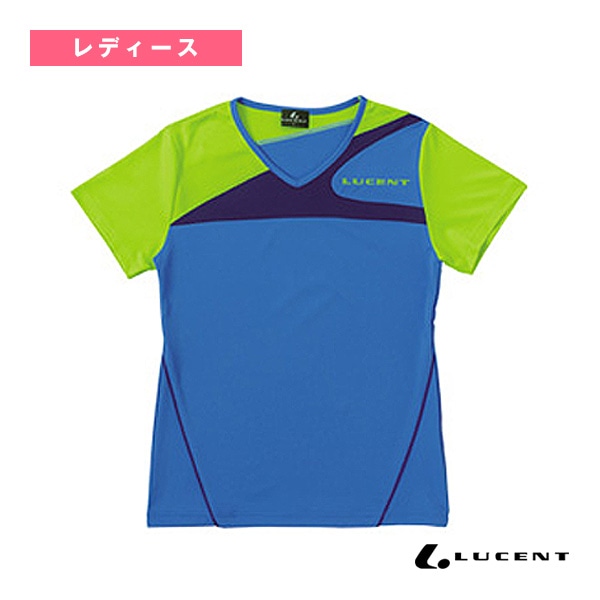 [ルーセント 卓球ウェア（レディース）] ゲームシャツ 襟なし JTTA公認マーク付 レディース XLH-225xP