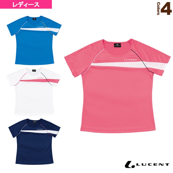 [ルーセント テニスウェア（レディース）] ゲームシャツ／襟なし／レディース（XLH-231）