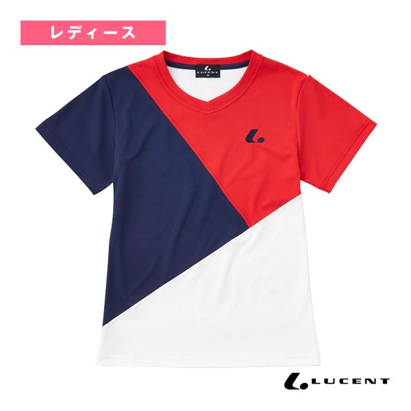 [ルーセント テニスウェア（レディース）] ゲームシャツ 襟なし レディース XLH-247