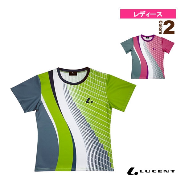 [ルーセント テニスウェア（レディース）] ゲームシャツ／襟なし／レディース（XLH-253）
