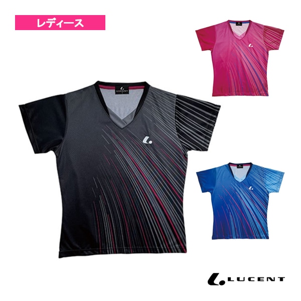 [ルーセント テニスウェア（レディース）] ゲームシャツ 襟なし レディース XLH-255