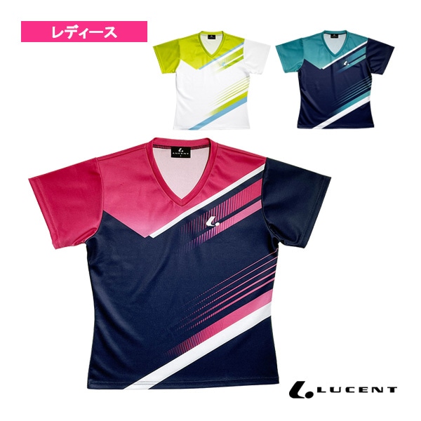 [ルーセント テニスウェア（レディース）] ゲームシャツ 襟なし レディース XLH-257