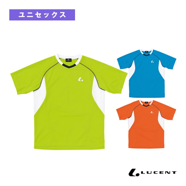 [ルーセント テニスウェア（メンズ/ユニ）] ゲームシャツ 襟なし ユニセックス XLH-303