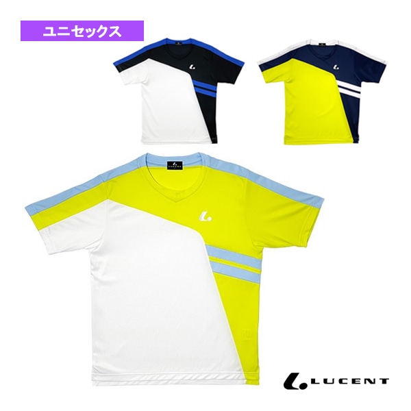 [ルーセント テニスウェア（メンズ/ユニ）] ゲームシャツ 襟なし ユニセックス XLH-342