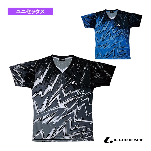 [ルーセント テニスウェア（メンズ/ユニ）] ゲームシャツ 襟なし ユニセックス XLH-344