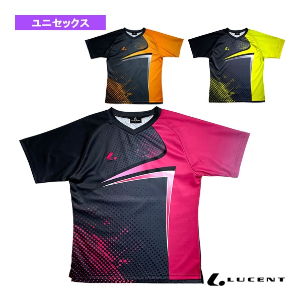 [ルーセント テニスウェア（メンズ/ユニ）] ゲームシャツ 襟なし ユニセックス XLH-345