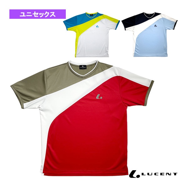[ルーセント テニスウェア（メンズ/ユニ）] ゲームシャツ 襟なし ユニセックス XLH-347
