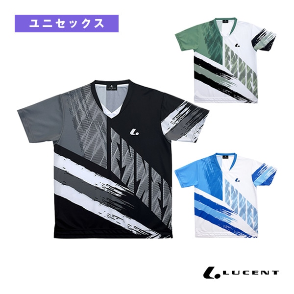 [ルーセント テニスウェア（メンズ/ユニ）] ゲームシャツ 襟なし ユニセックス XLH-361