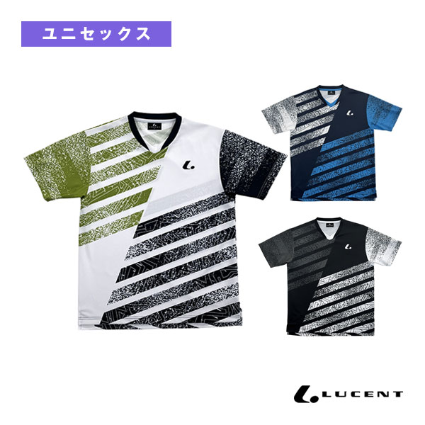 [ルーセント テニスウェア（メンズ/ユニ）] ゲームシャツ 襟なし ユニセックス XLH-363