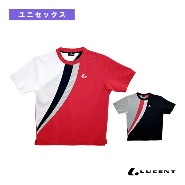 [ルーセント テニスウェア（メンズ/ユニ）] ゲームシャツ 襟なし ユニセックス XLH-368