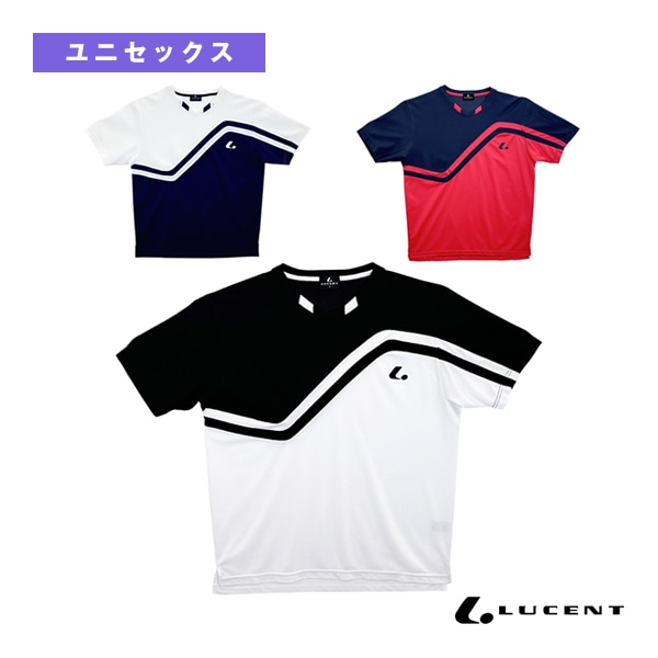 [ルーセント テニスウェア（メンズ/ユニ）] ゲームシャツ 襟なし ユニセックス XLH-369